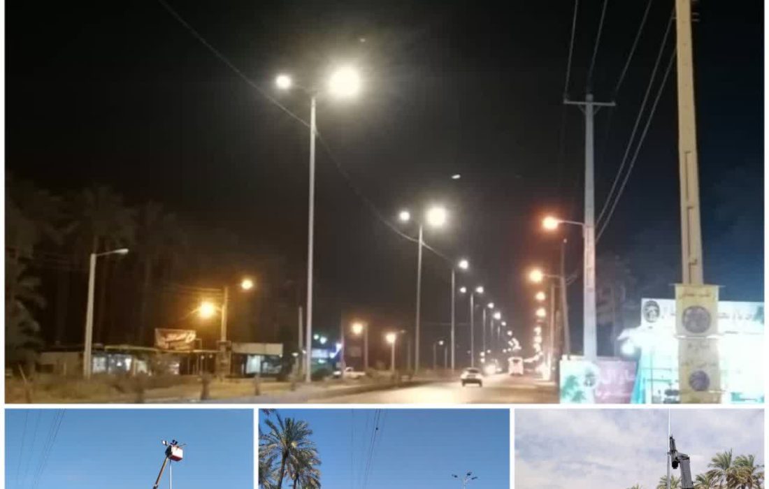 بلوار آبپخش روشن شد/تصویر