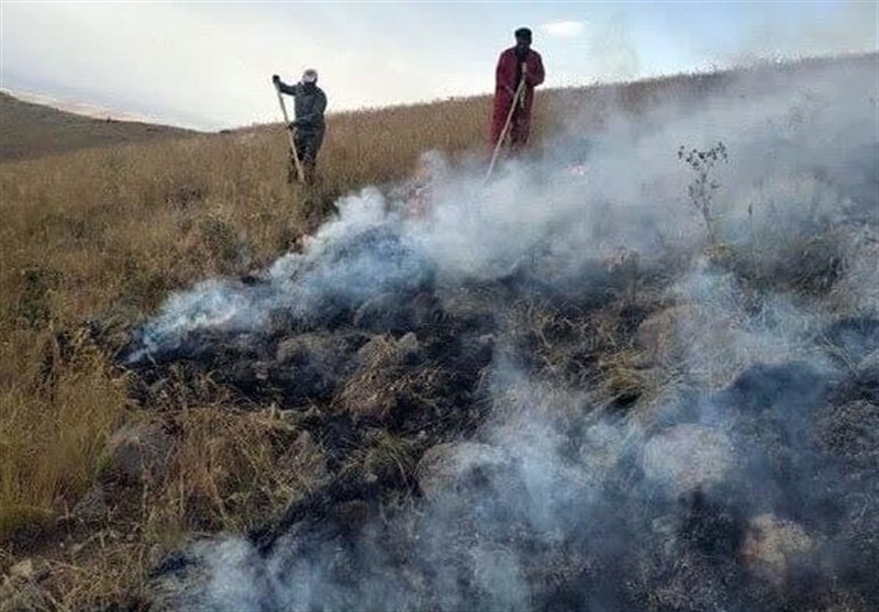 آتش سوزی گسترده مراتع شهرستان جم بوشهر مهار شد