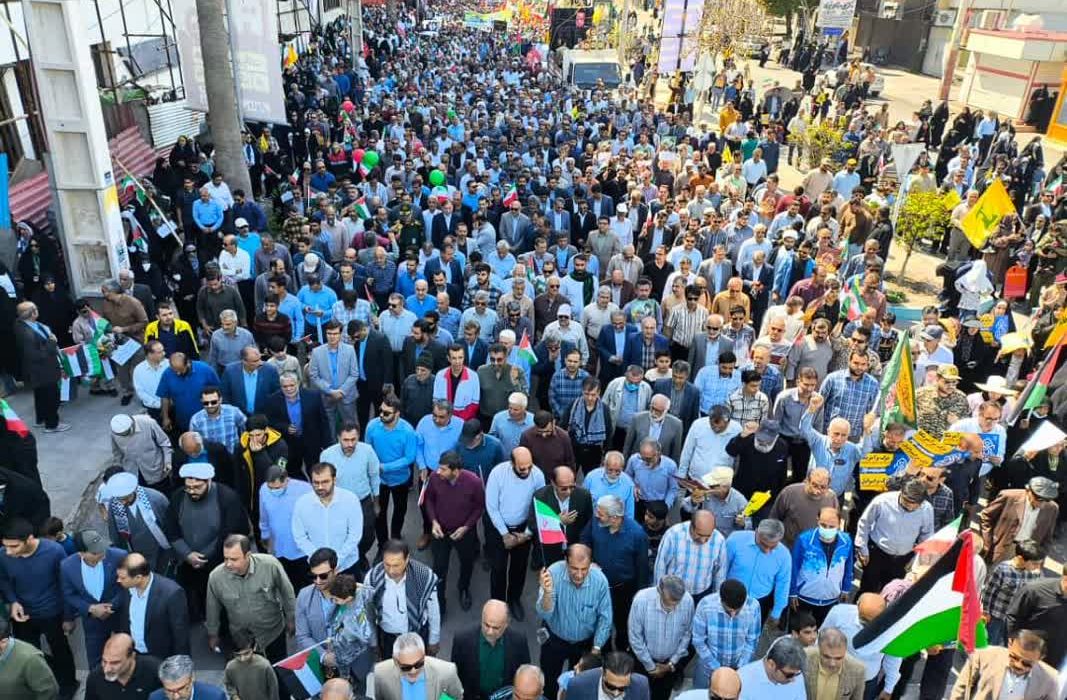 راهپیمایی روز قدس در بوشهر برگزار شد