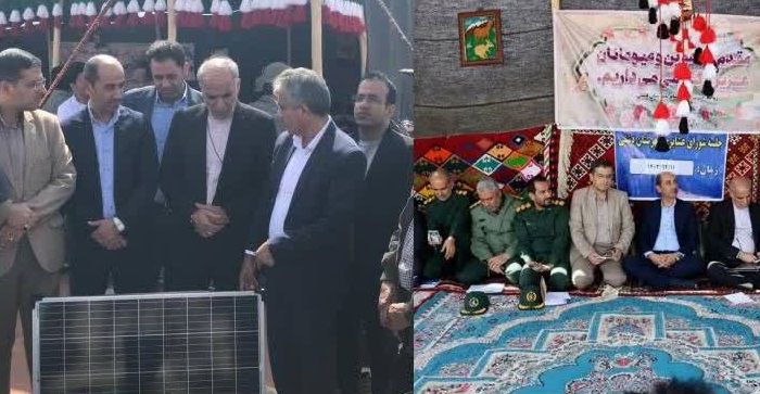 واگذاری پنل های خورشیدی قابل حمل به عشایر شهرستان دشتی
