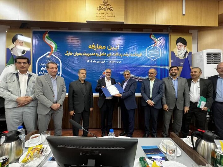 فرمانده ارشد پدافند غیر عامل جزیره خارگ معارفه شد