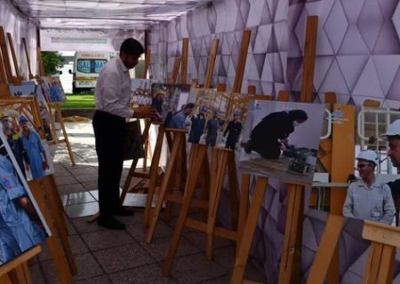 افتتاح نمایشگاه عکس «کار، تولید و خودکفایی» در پالایشگاه سوم