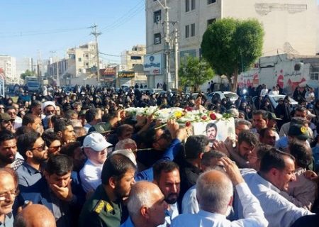 تشییع پیکر مطهر شهید «جوهرزاده» در بوشهر