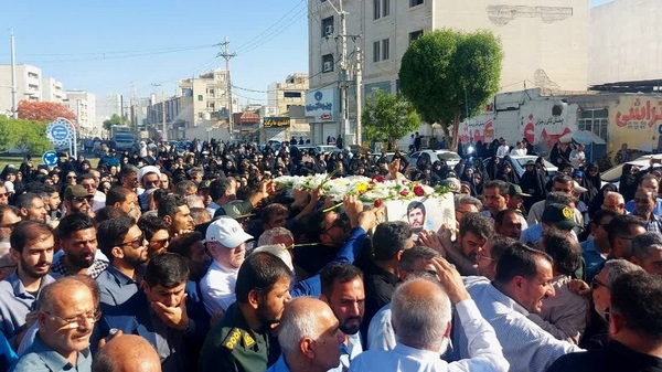 تشییع پیکر مطهر شهید «جوهرزاده» در بوشهر