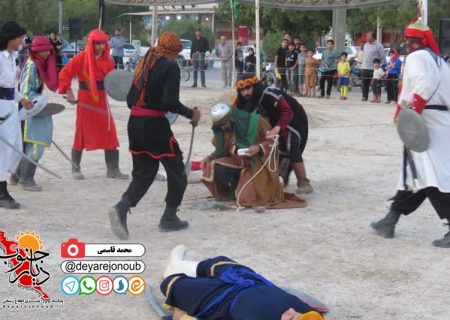 مجلس تعزیه شهادت مسلم بن عقیل (ع) در برازجان شبیه خوانی شد