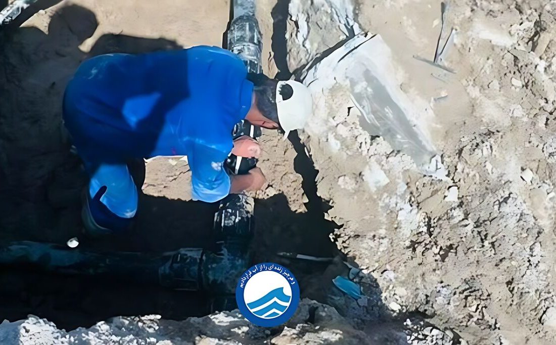 شکستگی خط انتقال آب شهر چغادک بوشهر ترمیم شد