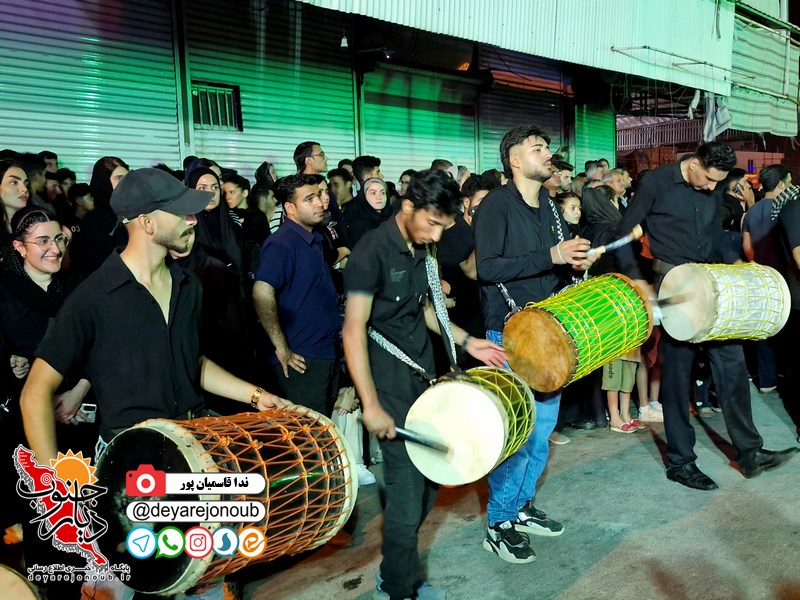 مراسم عزاداری شب عاشورای حسینی در برازجان