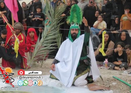 تعزیه شهادت حضرت ابوالفضل العباس(ع) در برازجان برگزار شد