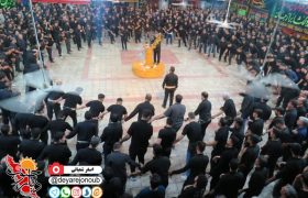 مراسم سینه‌زنی سنتی شب عاشورا در مسجد دلگشا برازجان