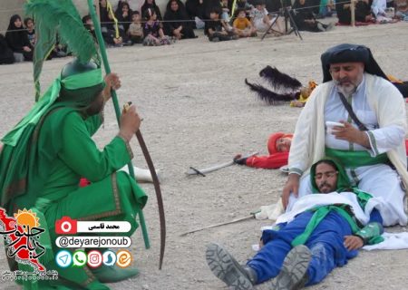 شبیه خوانی مجلس تعزیه شهادت حضرت قاسم(ع) در برازجان