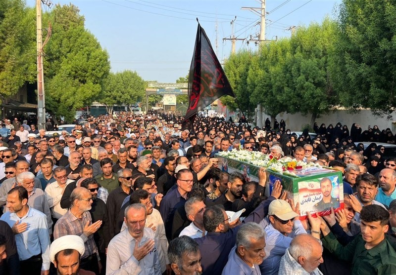 پیکر پاک شهید ایمان قائدی در بوشهر تشییع شد