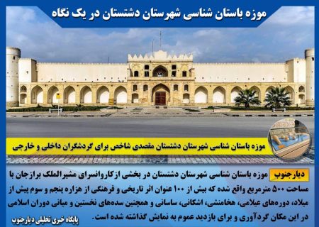 موزه باستان شناسی شهرستان دشتستان در یک نگاه/ اینفوگرافیک