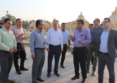 بازدید شهردار جزیره خارگ از روند پیشرفت پروژه های عمرانی سطح شهر