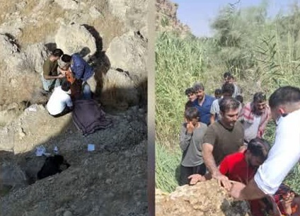 نجات جان مصدوم دچار سقوط از ارتفاع ۱۵ متری توسط اورژانس دشتستان