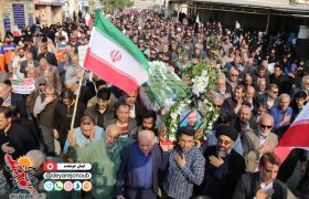 مراسم تشییع و خاکسپاری پیکر شهید مدافع امنیت در دشتستان