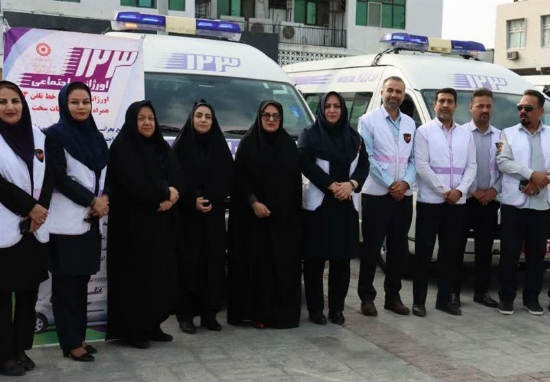 رژه نمادین خودروهای اورژانس اجتماعی در بوشهر برگزار شد