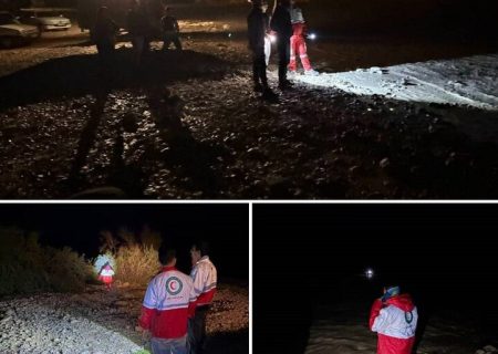 سرنشینان خودرو گرفتار در رودخانه جنگل گلوبردکان «ریز» نجات یافتند