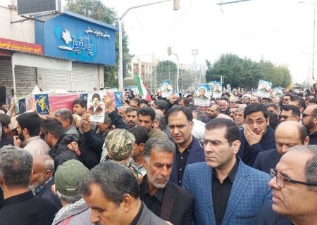 تشییع 2 شهید اقتدار و امنیت در بوشهر
