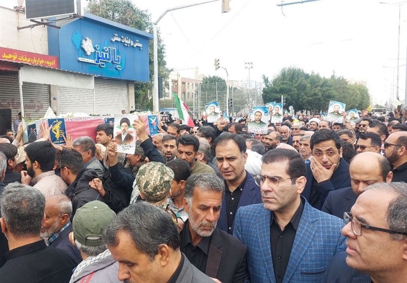 تشییع 2 شهید اقتدار و امنیت در بوشهر