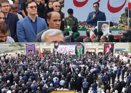 وداع باشکوه مردم تنگستان با شهید حمله آمریکایی صهیونی