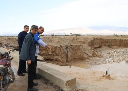 بخشی از جاده درازی–چاوشی در پی بارندگی شدید تخریب شد
