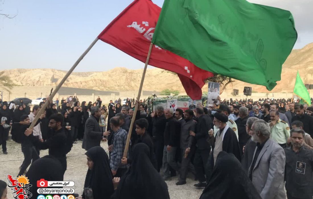تشییع پیکر شهید اسماعیل احمدی در دالکی دشتستان