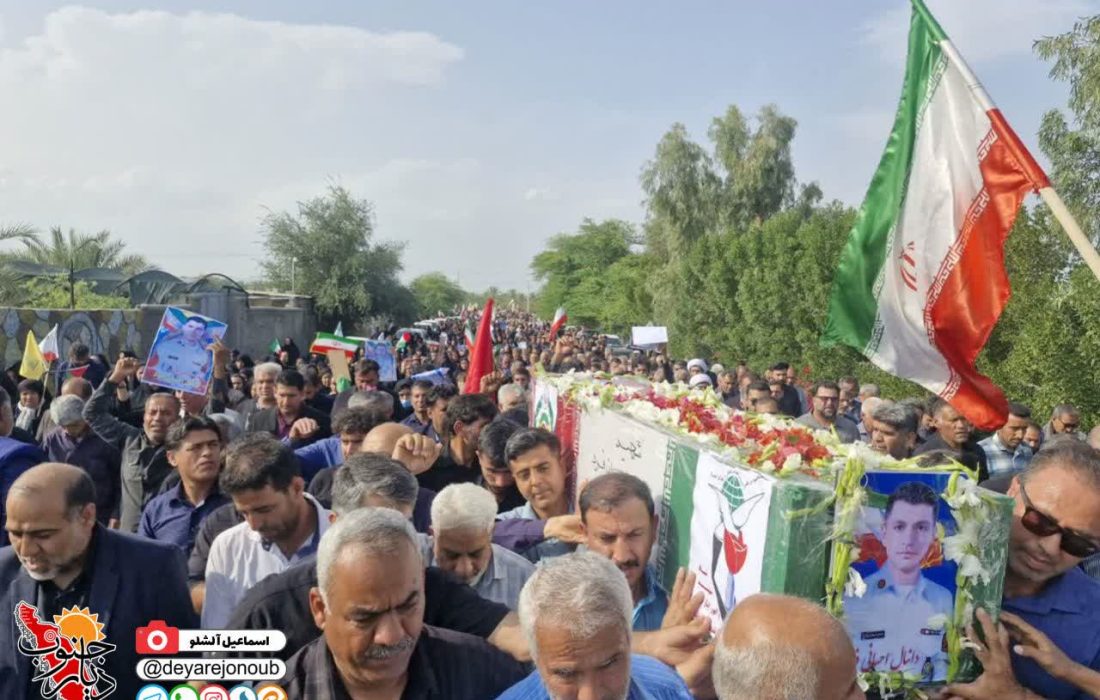 تشییع پیکر شهید دانیال احسانی‌فرد در سعدآباد