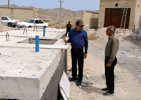 مخزن یک‌هزار مترمکعبی شهر کلمه دشتستان در حال مراحل پایانی ساخت است