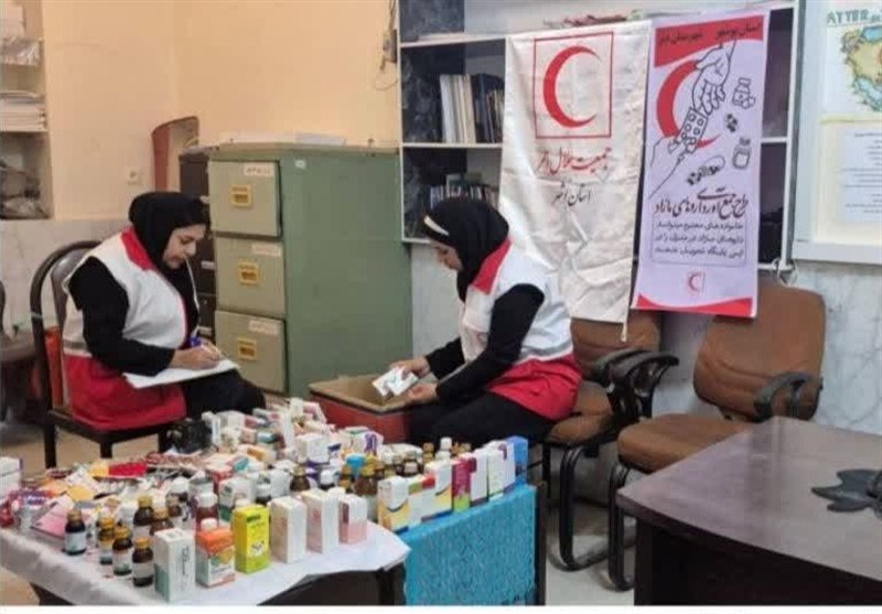 جمع‌آوری 600 قلم دارو در پویش مردمی هلال‌احمر شهرستان دیر