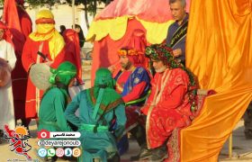همزمان با سومین روز محرم؛ تعزیه شهادت طفلان مسلم در برازجان برگزار شد
