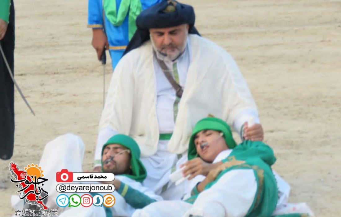 تعزیه شهادت طفلان زینب (س) در برازجان برگزار شد