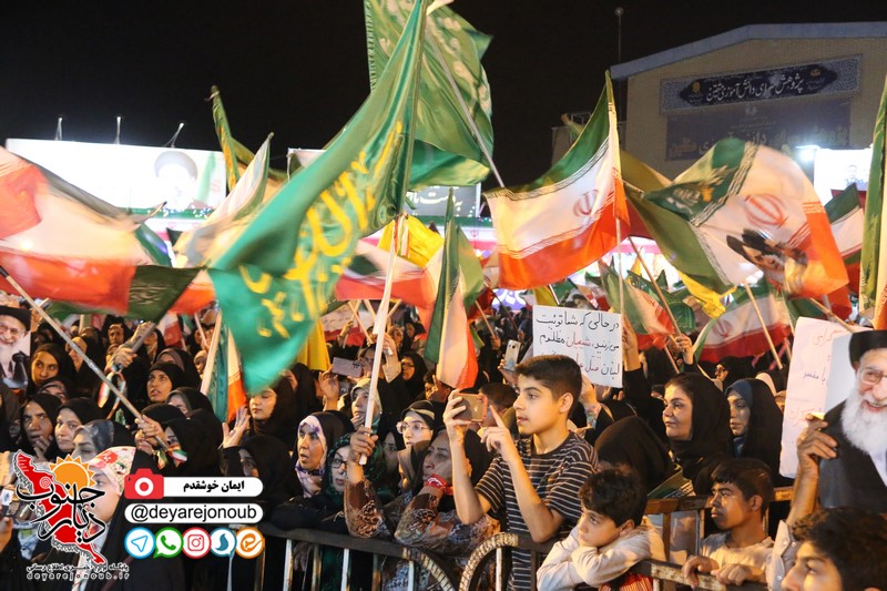 برگزاری اجتماع مردمی برازجان در شب عید غدیر