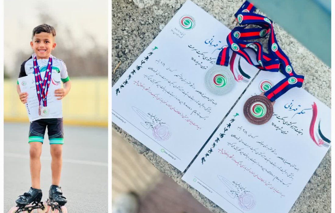 دشتستان روی سکوی اسکیت کشور؛ حسین مجاهد دو مدال گرفت