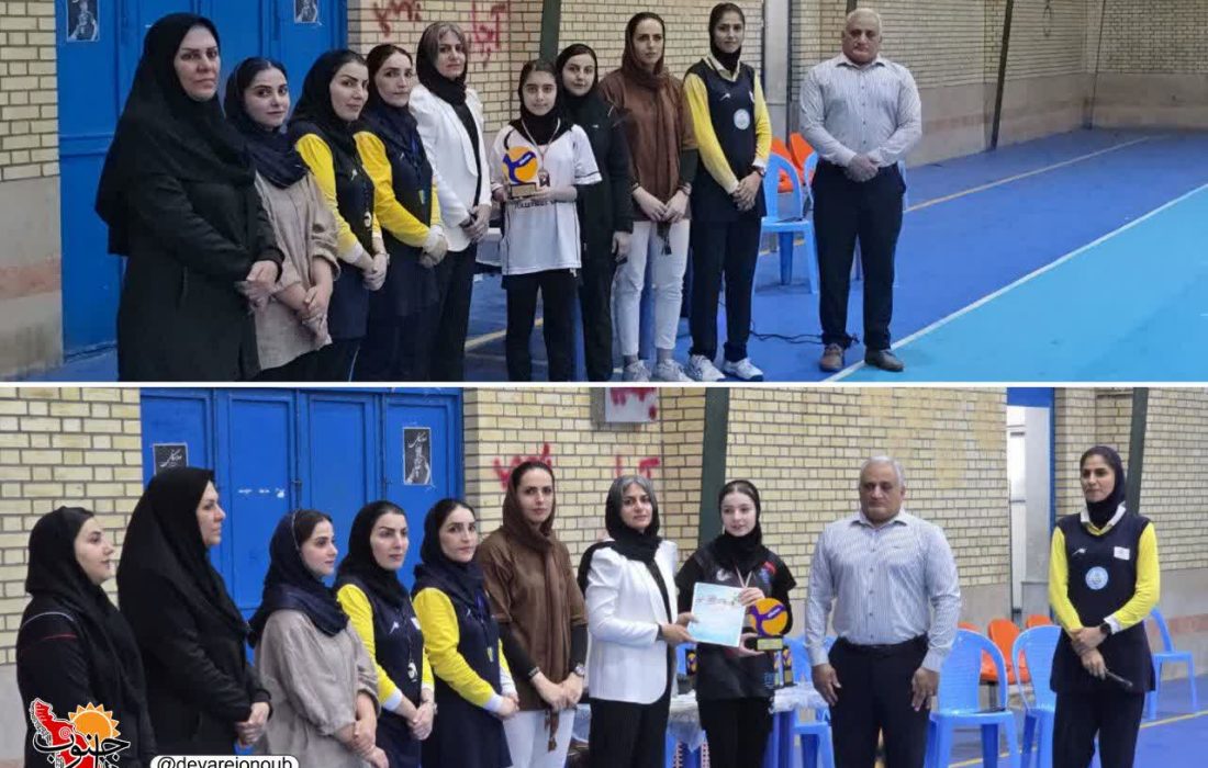 عرفان آبپخش بر سکوی قهرمانی والیبال دختران زیر ۱۵ سال دشتستان ایستاد