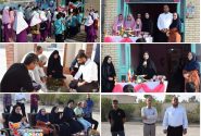 آئین آغاز سال تحصیلی جدید در روستای عیسوند و تجدید میثاق با شهدا
