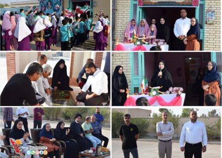 آئین آغاز سال تحصیلی جدید در روستای عیسوند و تجدید میثاق با شهدا