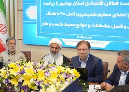 بوشهر رتبه اول جذب سرمایه‌گذاری کشور را تصاحب کرد